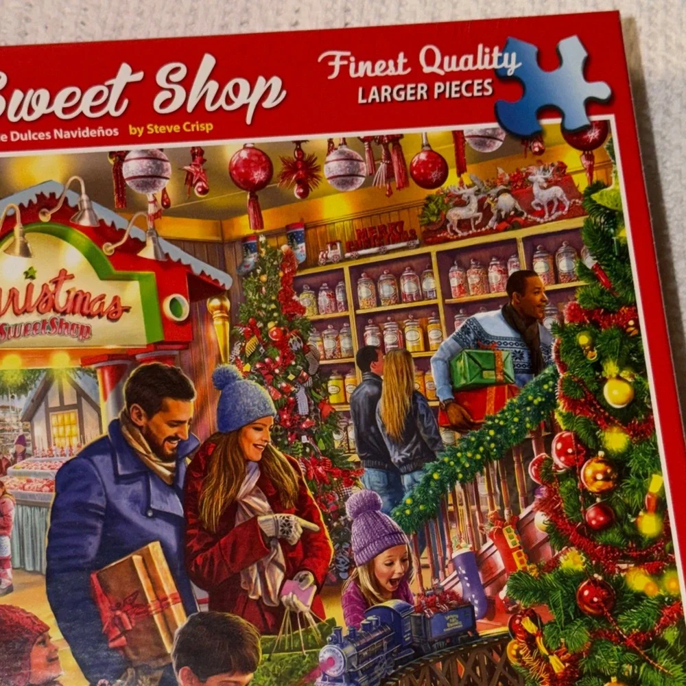 White Mountain Puzzle “Christmas Sweet Shop” Festive Holiday NEW